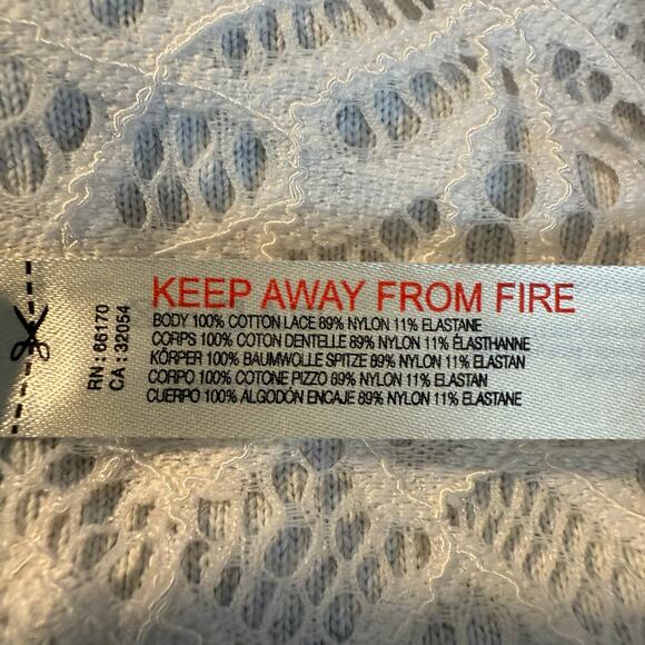 Free People jumpsuit one piece cotton lace onesie romper Movement Small - Picture 9 of 10